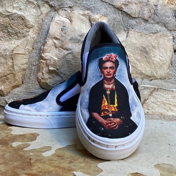 WOMEN'S PRINTED CANVAS SNEAKERS "FRIDA KAH… - Picture 3 of 6